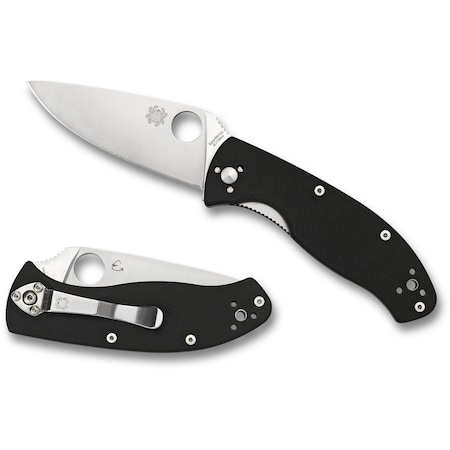 Spyderco 2024 Spyderco Tenacious G-10 Black Plain SPY-C122GP